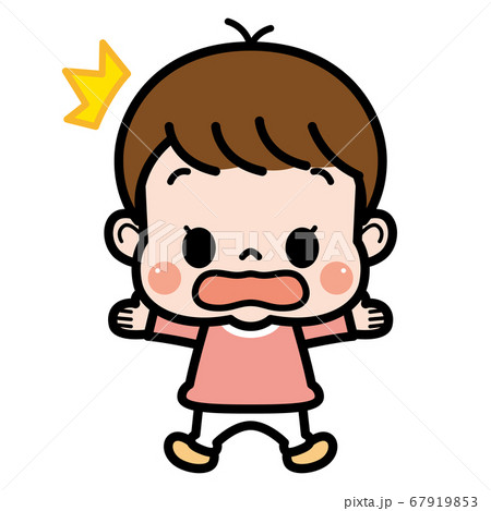 女の子_慌てる 女の子_慌てる 67919853