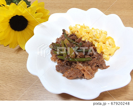 スタミナをつけるのにニンニクの芽入り焼肉♪ 67920248