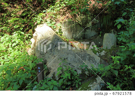 小菅の里 小菅神社奥社参道の船石 小菅の里 小菅神社奥社参道の船石 67921578