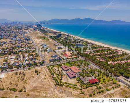 Coronavirus outbreak concept. Da Nang, Vietnam during a new wave of coronavirus in Vietnam due to illegal entry of Chinese Coronavirus outbreak concept. Da Nang, Vietnam during a new wave of coronavirus in Vietnam due to illegal entry of Chinese 67923373