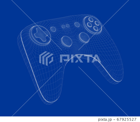 3d model of game controller 67925527