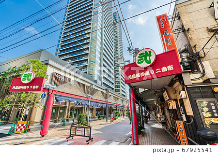 東京の都市風景 月島 もんじゃストリート周辺の風景 東京の都市風景 月島 もんじゃストリート周辺の風景 67925541