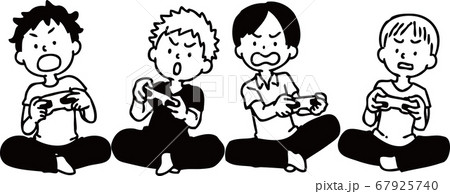 ゲームをする男たち ゲームをする男たち 67925740