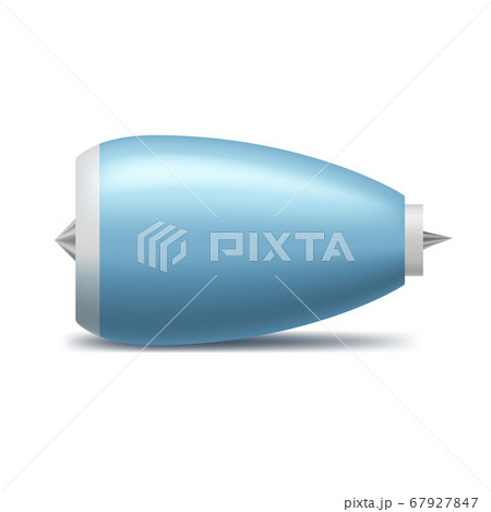 Realistic 3d Detailed Blue Jet Engine. Vector 67927847