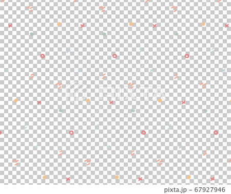 シンプルでおしゃれな手書きのパターン／北欧風／模様／フラット 67927946