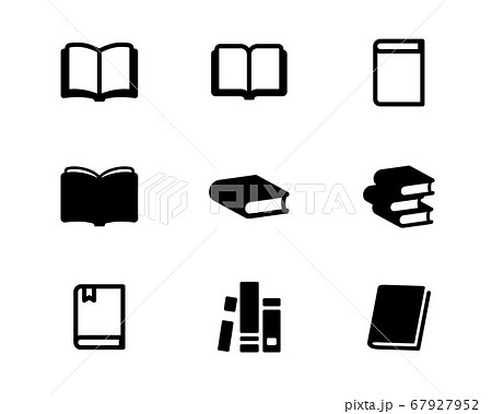 シンプルな本のアイコンのセット／ビジネス／勉強／マーク／読書 67927952