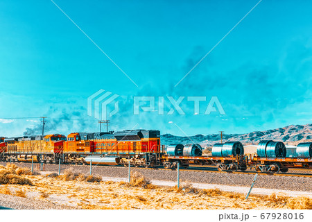 Freight train BNSF Railway Companies on a sunny 67928016