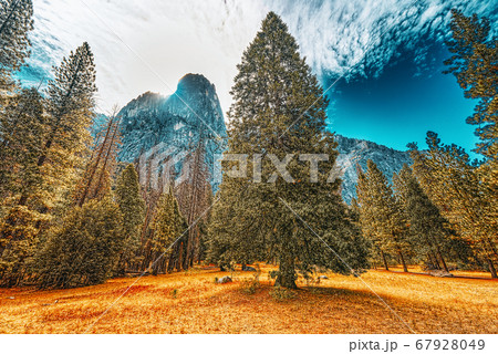 Yosemite Valley. Magnificent national American Yosemite Valley. Magnificent national American 67928049