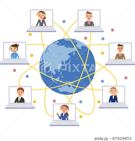 世界の人々　リモート　ネットワーク 67929953