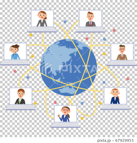 世界の人々　リモート　ネットワーク 67929953