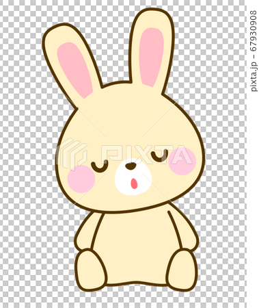 Illustration of a sleeping rabbit Illustration of a sleeping rabbit 67930908