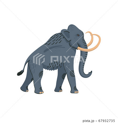 Extinct Animals Columbian Mammoth Prehistoricのイラスト素材
