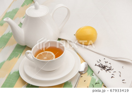 tea saucer cup and napkin 67933419