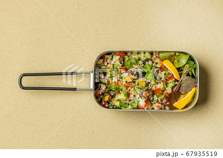 クスクスのサラダ　French couscous vegetable salad (Taboule) 67935519