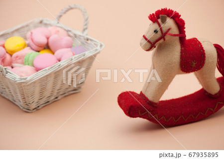 cookies in the shape of hearts on Valentine's Day 67935895