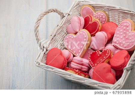 cookies in the shape of hearts on Valentine's Day cookies in the shape of hearts on Valentine's Day 67935898