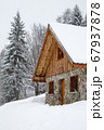 Chalet in winter 67937878