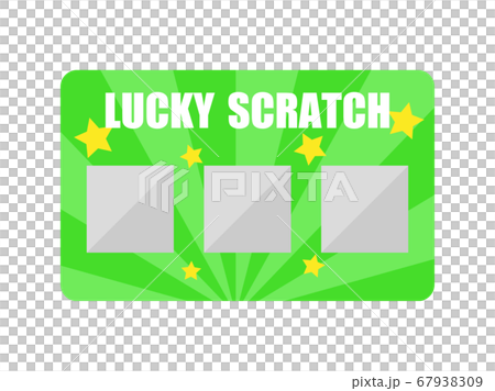 スクラッチカードくじのイラスト 67938309