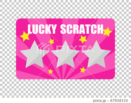 スクラッチカードくじのイラスト 67938310
