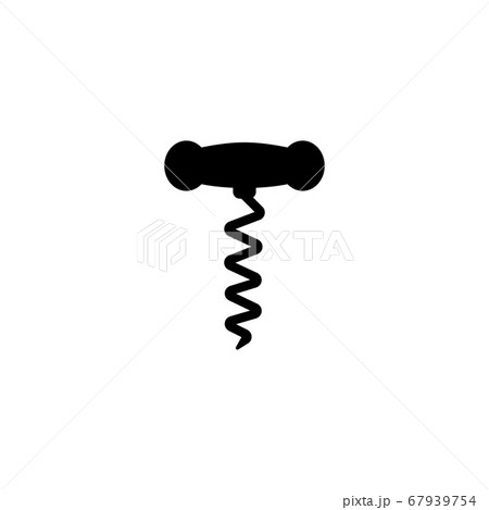 Corkscrew icon flat 67939754