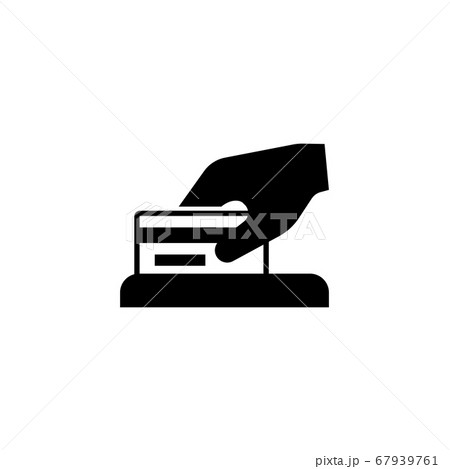 Businessman hand holding credit card 67939761