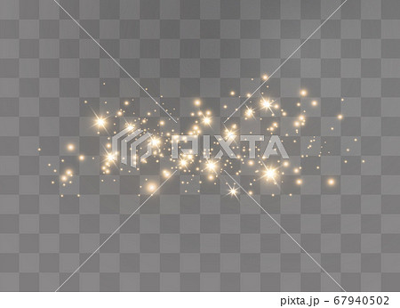 Golden dust sparks. 67940502