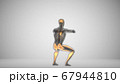 3d render of a man doing squats with backlighting muscles 67944810