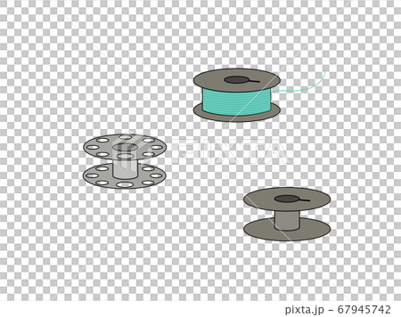 ボビン 下糸 裁縫道具 手芸用品のイラスト素材