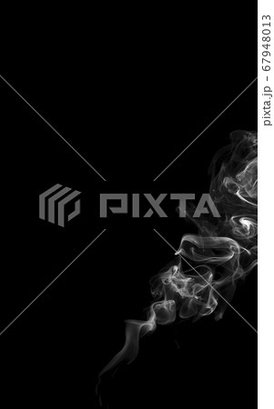 movement of smoke on black background 67948013