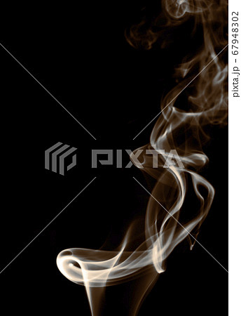 movement of smoke on black background, smoke background 67948302