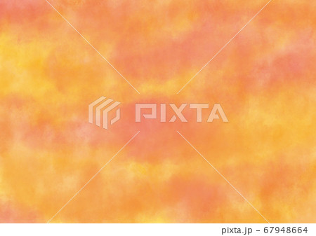 背景素材 水彩テクスチャ オレンジのイラスト素材