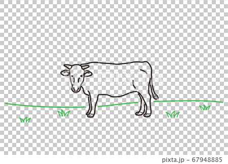 New Year's card beef and grass postcard template 67948885