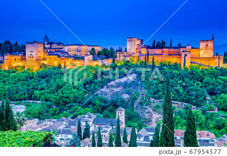 Alhambra of Granada, Andalusia, Spain 67954577