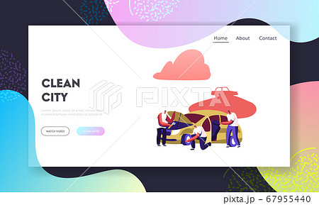 Vehicles Utilization Landing Page Template. Mechanics Characters Work on Junkyard Disassemble Damaged Automobile or Car Vehicles Utilization Landing Page Template. Mechanics Characters Work on Junkyard Disassemble Damaged Automobile or Car 67955440