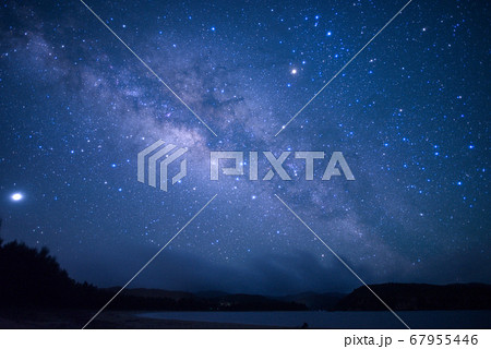沖縄　八重山　天の川　夜景　milky way　星空　星景　銀河　夜空　星座　星雲　天体観測　天体 67955446