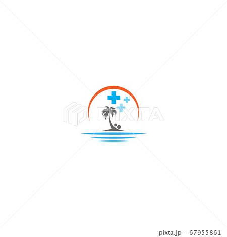 Medical palm beach logo icon concept Medical palm beach logo icon concept 67955861
