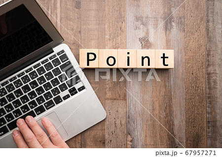 英字ポイント文字、ポイント還元イメージ 67957271