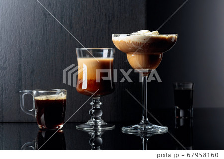 Coffee cocktails, espresso and coffee liquor on Coffee cocktails, espresso and coffee liquor on 67958160