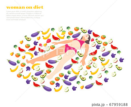 Losing Weight Isometric Background 67959188