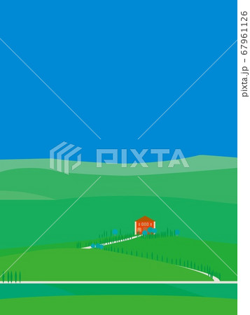 ヴァル・ドルチャ　val　d'orcia　トスカーナ　toscana　夏 67961126