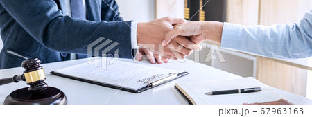 Handshake after good cooperation, Businesswoman Handshake after good cooperation, Businesswoman 67963163