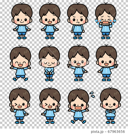 男の子_表情・ポーズパターン 67963656
