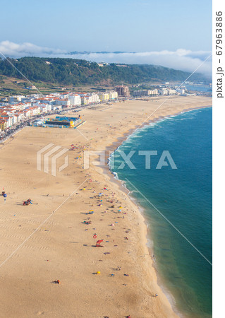beautiful seaside resort of Nazare in Portugal 67963886