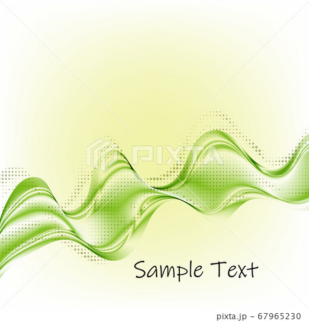 Blue-green trendy vector horizontal wave on a white background. Design element 67965230