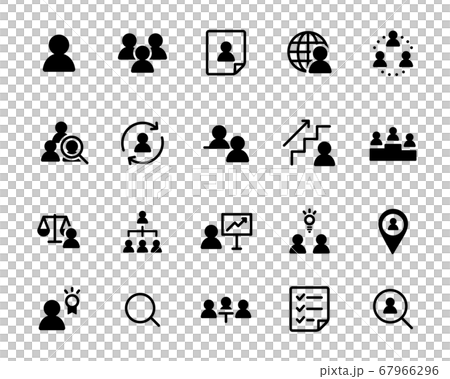 HR icon set/Interview/Business/Raise/Job hunting - Stock Illustration ...