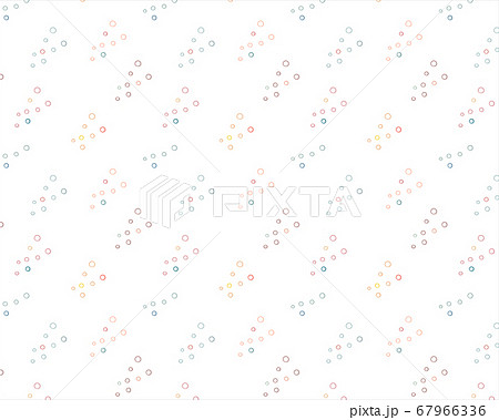 シンプルでおしゃれな手書きのパターン 北欧風 模様 フラットのイラスト素材