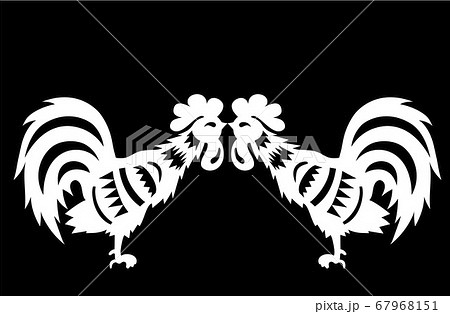 Decorative picture rooster 67968151