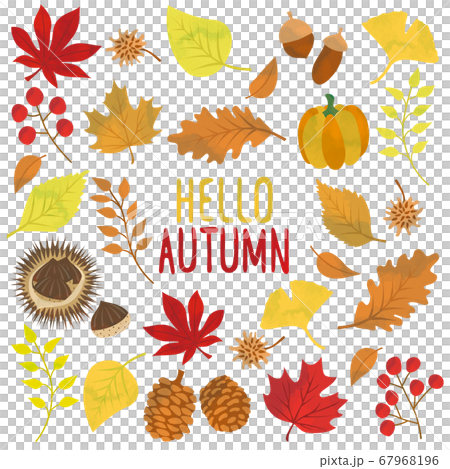 秋の紅葉イメージのイラスト素材 秋の紅葉イメージのイラスト素材 67968196