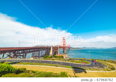 World famous Golden Gate bridge in San Francisco 67968762