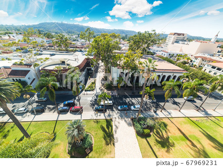 Blue sky over Santa Barbara 67969231